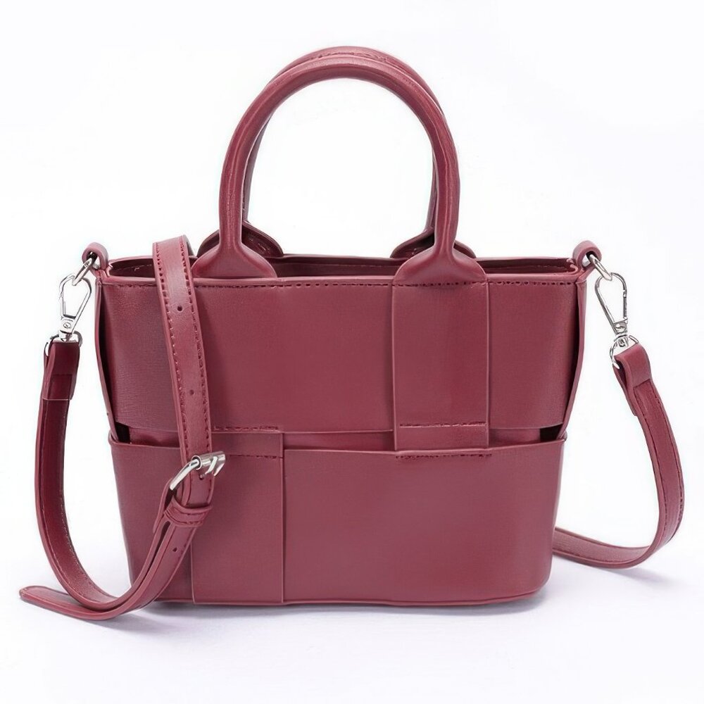 Faux Leather Tote Bag